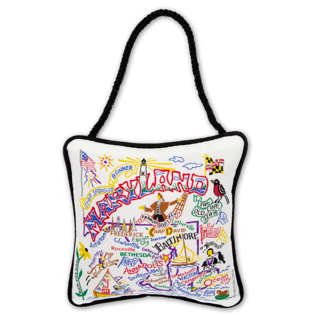 Maryland woven Mini Pillow Ornament by catstudio