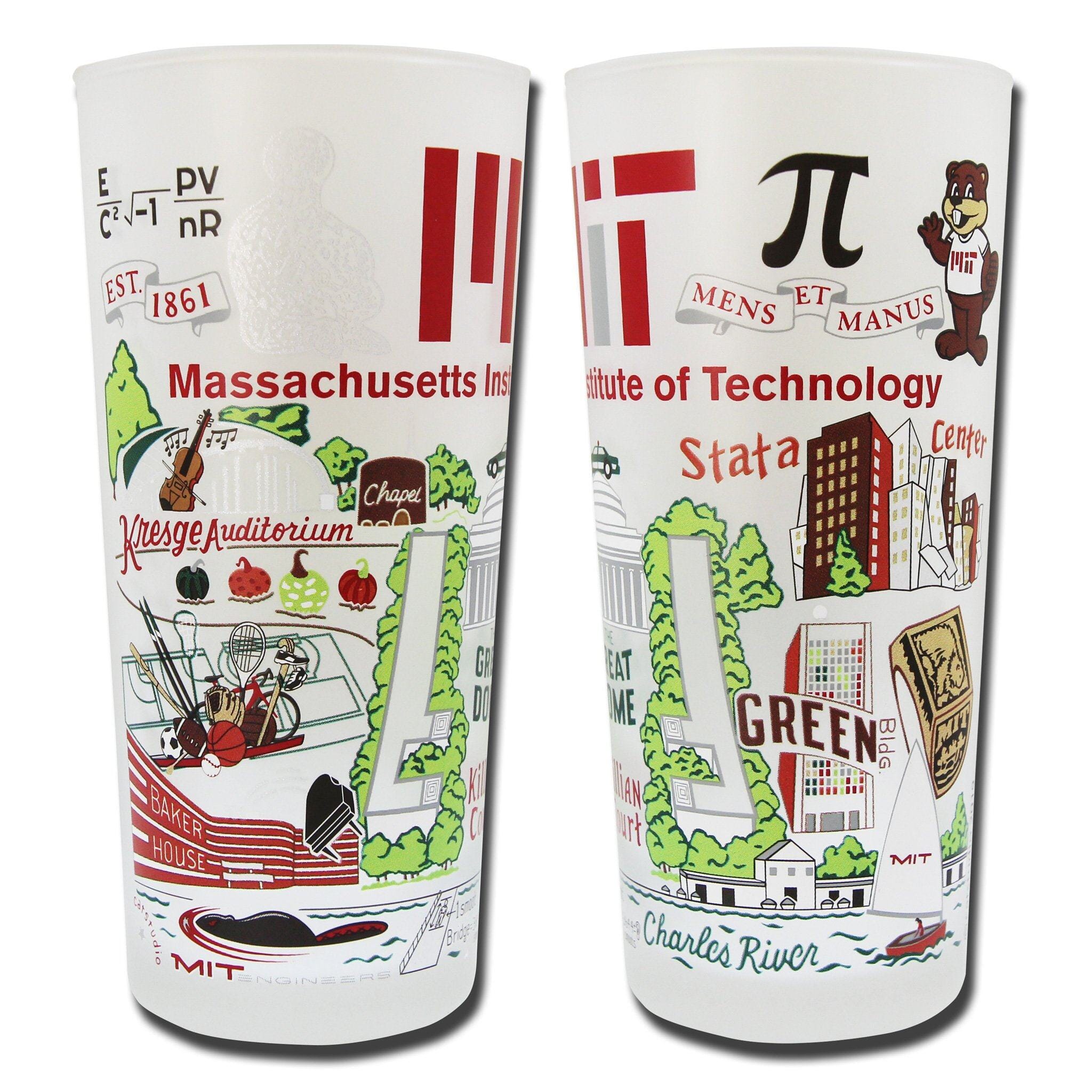 Mit Glass Massachusetts Institute of Technology (MIT) Drinking Glass | Collegiate ...