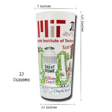 Load image into Gallery viewer, Massachusetts Institute of Technology (MIT) Collegiate Drinking Glass Glass catstudio
