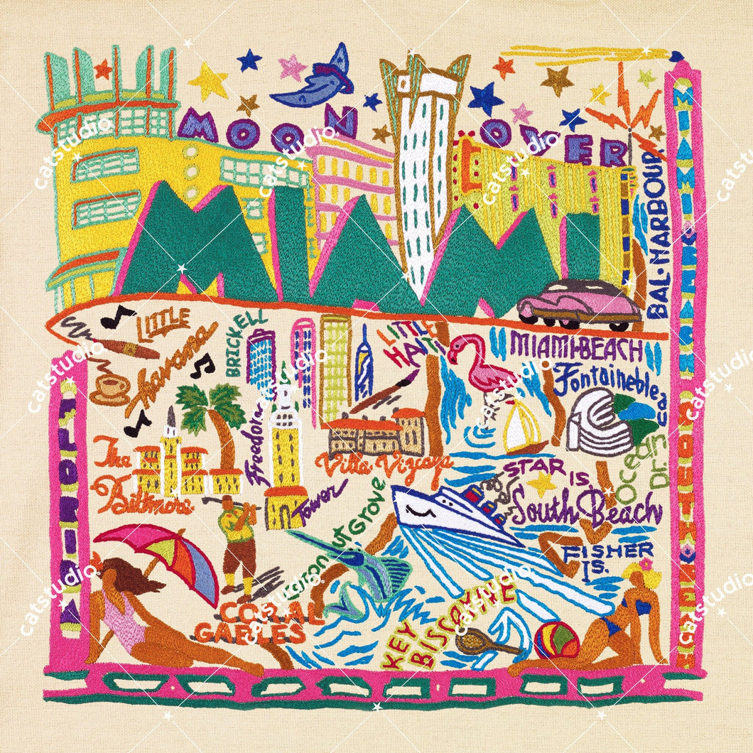 Miami Fine Art Print Art Print catstudio