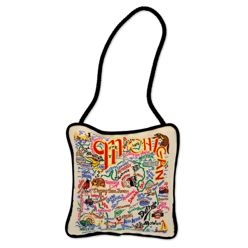 Michigan Mini Pillow Ornament Mini Pillow catstudio 