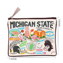 Load image into Gallery viewer, Michigan State University Collegiate Zip Pouch Pouch catstudio
