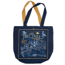 Load image into Gallery viewer, Mississippi Coast Denim Tote Bag Denim Tote Bag catstudio 
