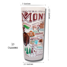 Load image into Gallery viewer, Montana, University of Collegiate Drinking Glass Glass catstudio 
