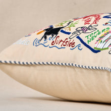 Load image into Gallery viewer, Nantucket Hand-Embroidered Pillow Pillow catstudio 
