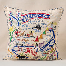 Load image into Gallery viewer, Nantucket Hand-Embroidered Pillow Pillow catstudio 
