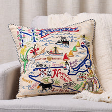 Load image into Gallery viewer, Nantucket Hand-Embroidered Pillow Pillow catstudio 
