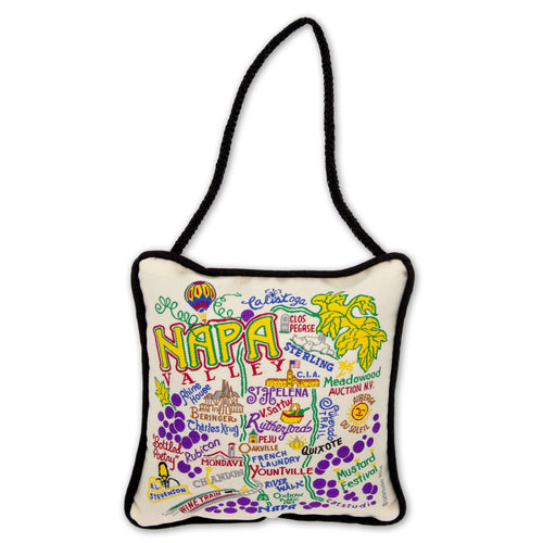 Napa Valley woven Mini Pillow Ornament by catstudio