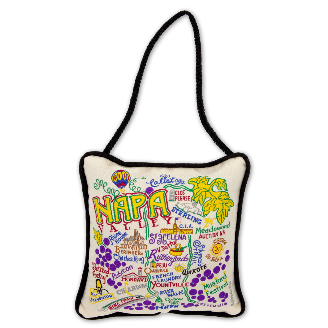 Napa Valley woven Mini Pillow Ornament by catstudio