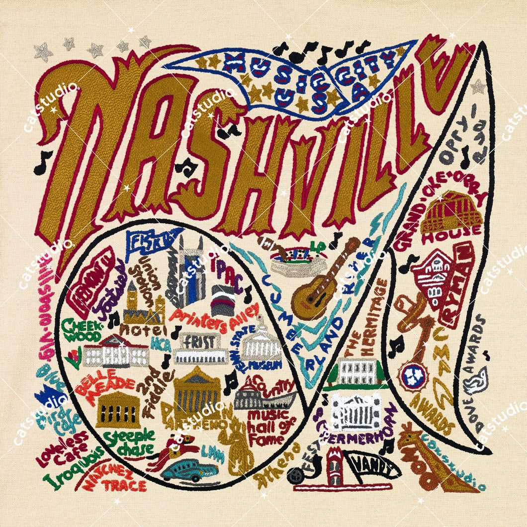Nashville Fine Art Print Art Print catstudio