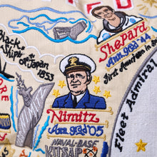 Load image into Gallery viewer, Navy Embroidered Pillow Pillow catstudio 
