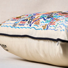 Load image into Gallery viewer, Navy Embroidered Pillow Pillow catstudio 
