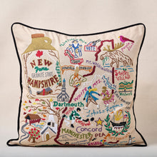 Load image into Gallery viewer, New Hampshire Hand-Embroidered Pillow Pillow catstudio 
