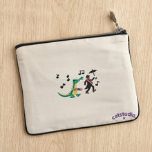 Load image into Gallery viewer, New Orleans Zip Pouch - Natural Pouch catstudio 
