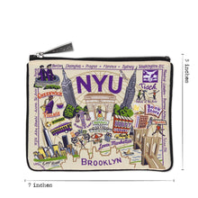 Load image into Gallery viewer, New York University (NYU) Collegiate Zip Pouch Pouch catstudio
