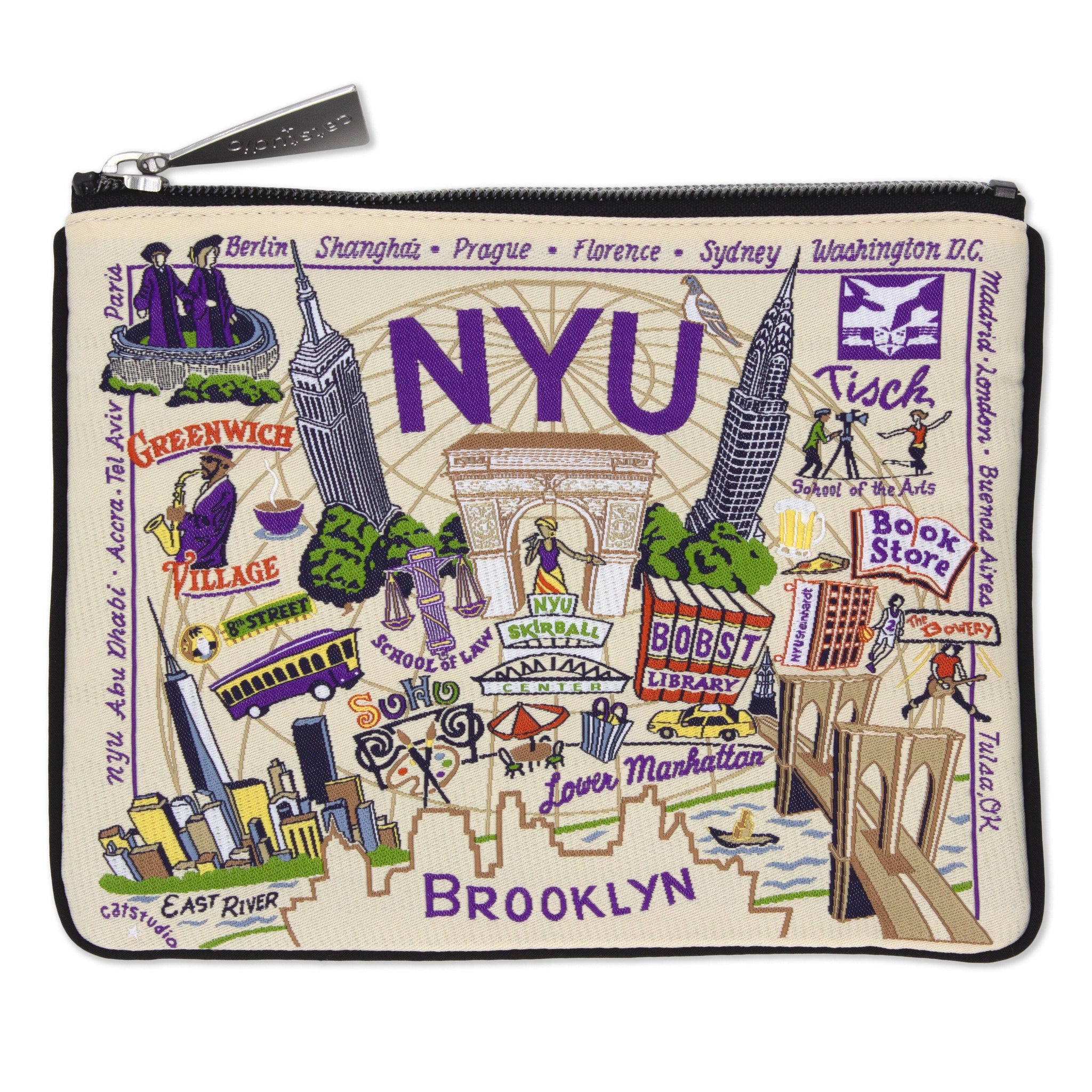 New York University (NYU) Zip Pouch | Collegiate Collection by