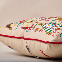 Load image into Gallery viewer, Night Before Christmas Hand-Embroidered Pillow Pillow catstudio 
