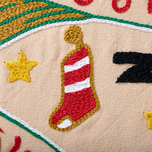 Load image into Gallery viewer, Night Before Christmas Hand-Embroidered Pillow Pillow catstudio 
