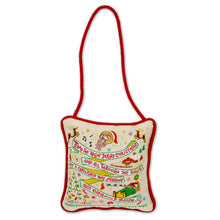 Load image into Gallery viewer, Night Before Christmas woven Mini Pillow Ornament by catstudio
