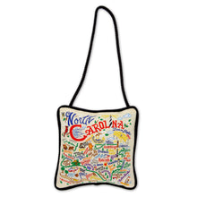 Load image into Gallery viewer, North Carolina woven Mini Pillow Ornament by catstudio
