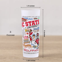 Load image into Gallery viewer, North Carolina State University Collegiate Shot Glass Shot Glass catstudio 
