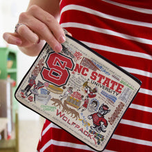 Load image into Gallery viewer, North Carolina State University Collegiate Zip Pouch Pouch catstudio
