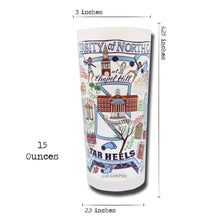 Load image into Gallery viewer, North Carolina, University of Collegiate Drinking Glass Glass catstudio 
