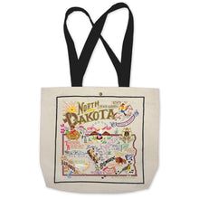 Load image into Gallery viewer, North Dakota Tote Bag Canvas Tote Bag catstudio 
