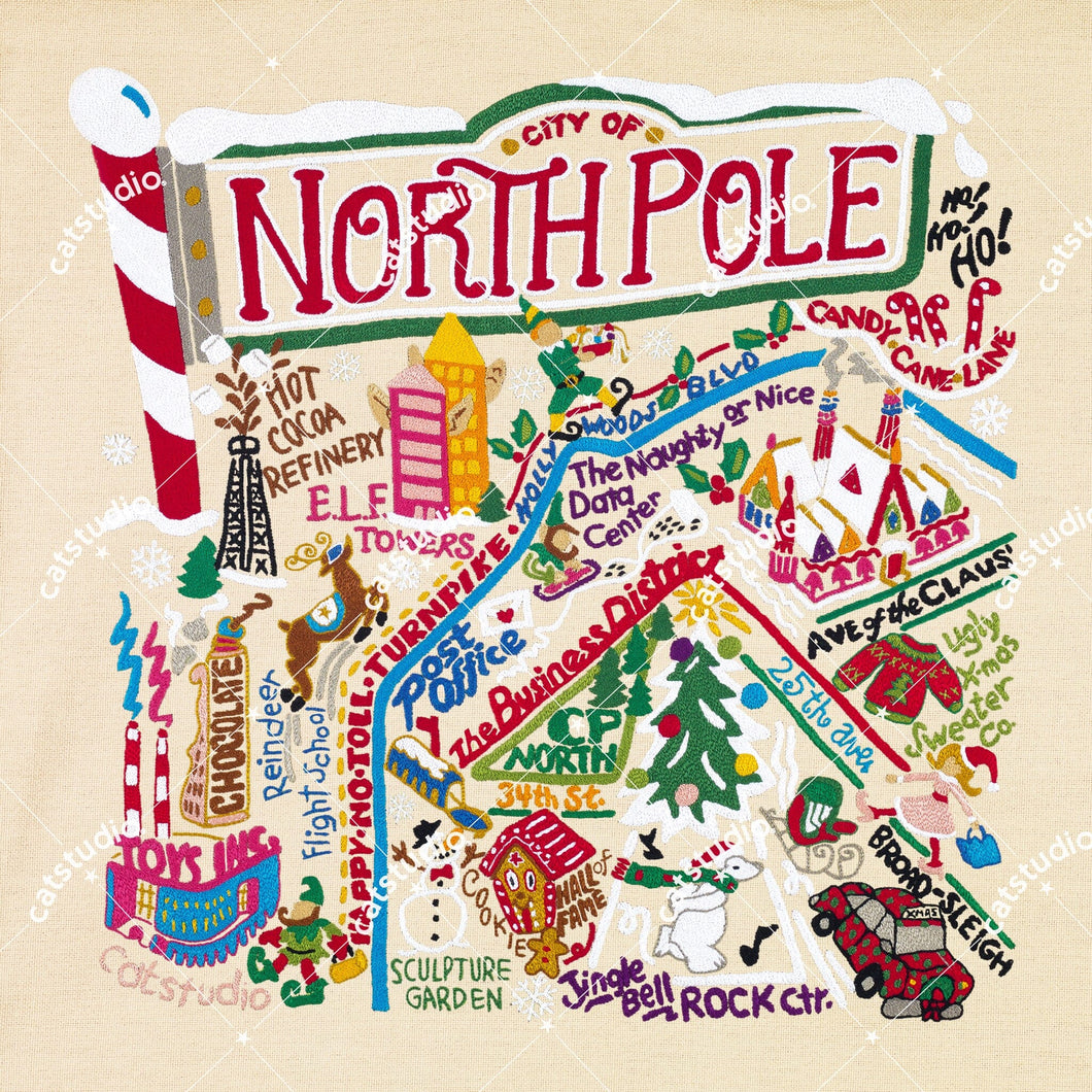 North Pole City Fine Art Print Art Print catstudio
