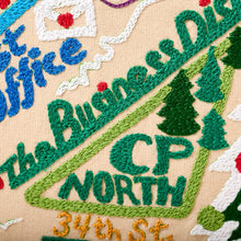 Load image into Gallery viewer, North Pole City Hand-Embroidered Pillow Pillow catstudio 
