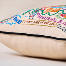 Load image into Gallery viewer, Oakland Hand-Embroidered Pillow Pillow catstudio 
