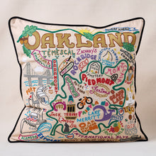 Load image into Gallery viewer, Oakland Hand-Embroidered Pillow Pillow catstudio 

