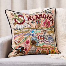 Load image into Gallery viewer, Oklahoma Hand-Embroidered Pillow Pillow catstudio 
