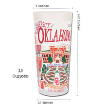 Load image into Gallery viewer, Oklahoma, University of Collegiate Drinking Glass Glass catstudio 
