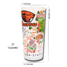 Load image into Gallery viewer, Oregon State University Collegiate Drinking Glass Glass catstudio
