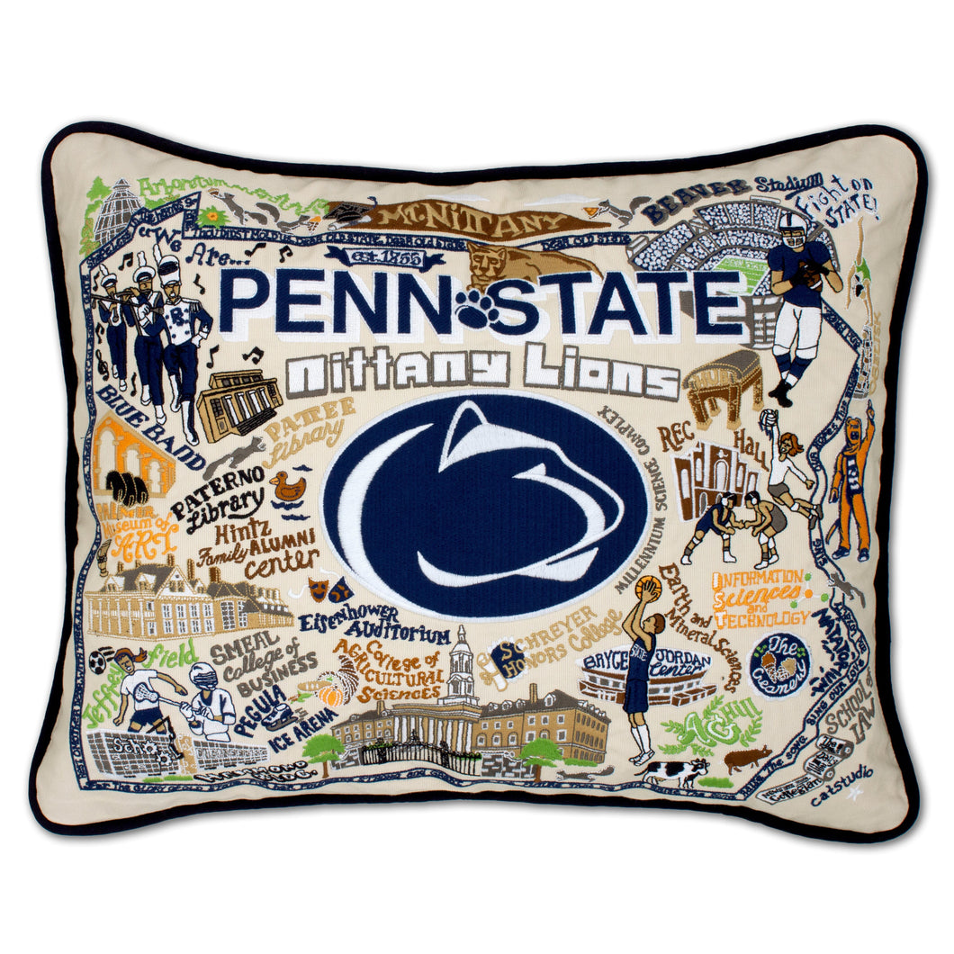 Penn State University Collegiate Embroidered Pillow Pillow catstudio