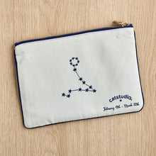 Load image into Gallery viewer, Pisces Astrology Zip Pouch Pouch catstudio 
