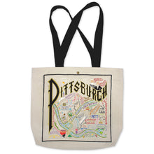 Load image into Gallery viewer, Pittsburgh Tote Bag Canvas Tote Bag catstudio 
