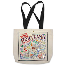 Load image into Gallery viewer, Portland, Me Tote Bag Canvas Tote Bag catstudio 
