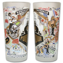 Load image into Gallery viewer, Purdue University Collegiate Drinking Glass Glass catstudio
