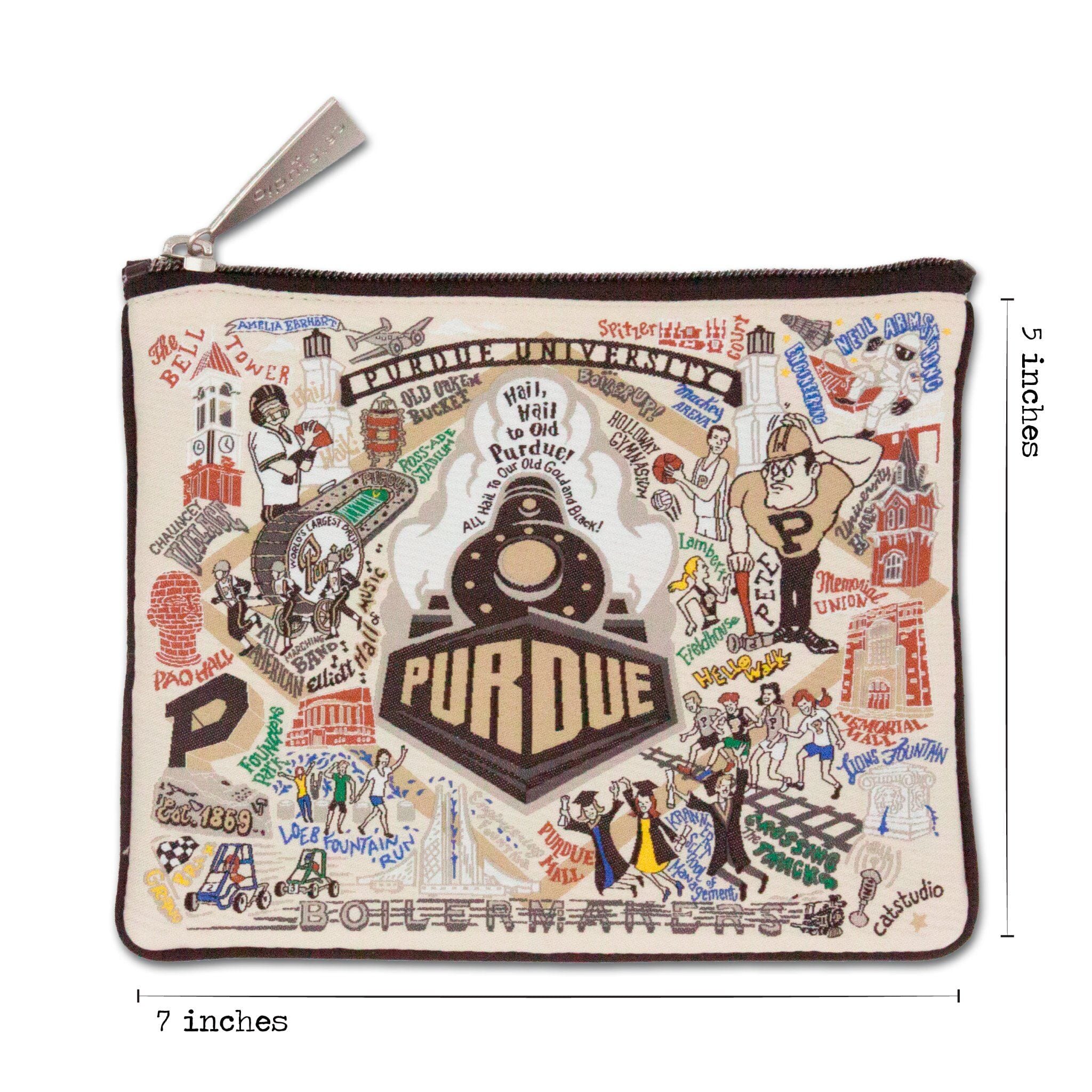 Purdue University Zip Pouch | Collegiate Collection by catstudio