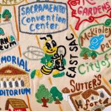 Load image into Gallery viewer, Sacramento Hand-Embroidered Pillow Pillow catstudio 
