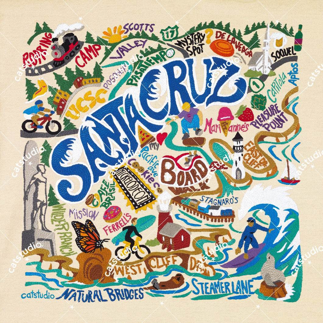 Santa Cruz Fine Art Print Art Print catstudio