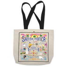 Load image into Gallery viewer, Santa Monica Tote Bag Canvas Tote Bag catstudio 
