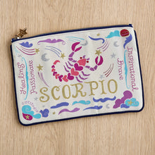 Load image into Gallery viewer, Scorpio Astrology Zip Pouch Pouch catstudio 
