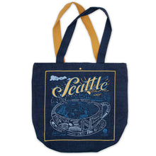 Load image into Gallery viewer, Seattle Denim Tote Bag Denim Tote Bag catstudio 
