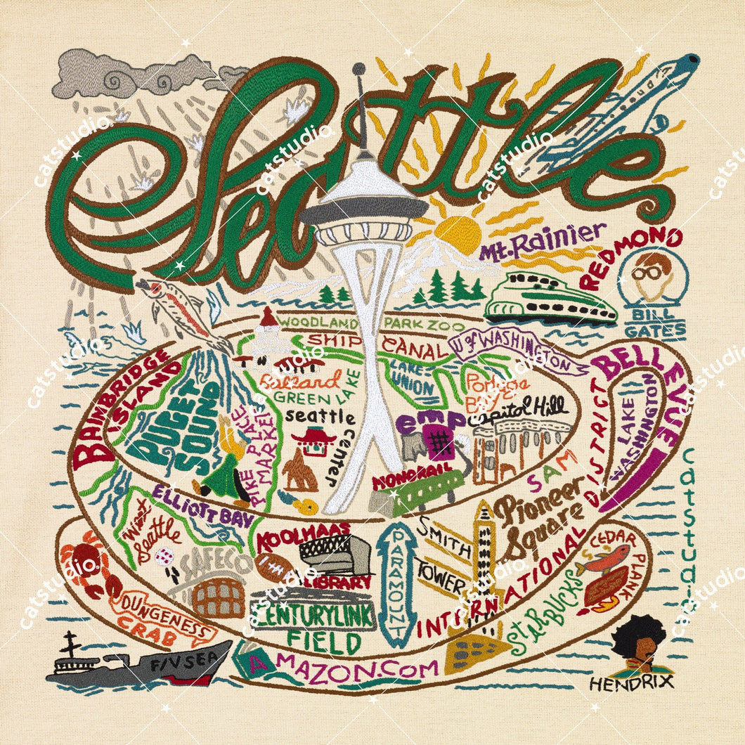 Seattle Fine Art Print Art Print catstudio