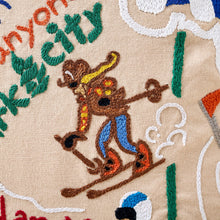 Load image into Gallery viewer, Ski Utah Hand-Embroidered Pillow Pillow catstudio 
