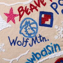 Load image into Gallery viewer, Ski Utah Hand-Embroidered Pillow Pillow catstudio 
