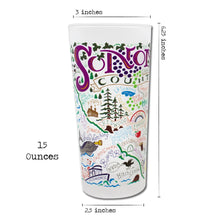 Load image into Gallery viewer, Sonoma County Drinking Glass Glass catstudio
